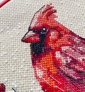 Cross Stitch Kit Cross-stitch kits Winter Cardinal