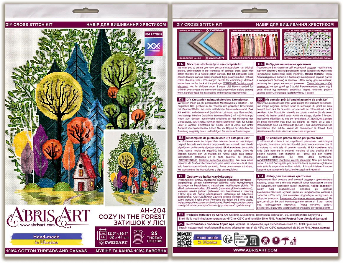 Cross Stitch Kit Cross-stitch kits Cozy in the forest