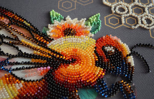 Bead Embroidery Kit Mid-sized bead embroidery kit Honey mosaic