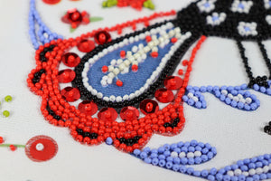 Bead Embroidery Kit Mid-sized bead embroidery kit Colorful wonder