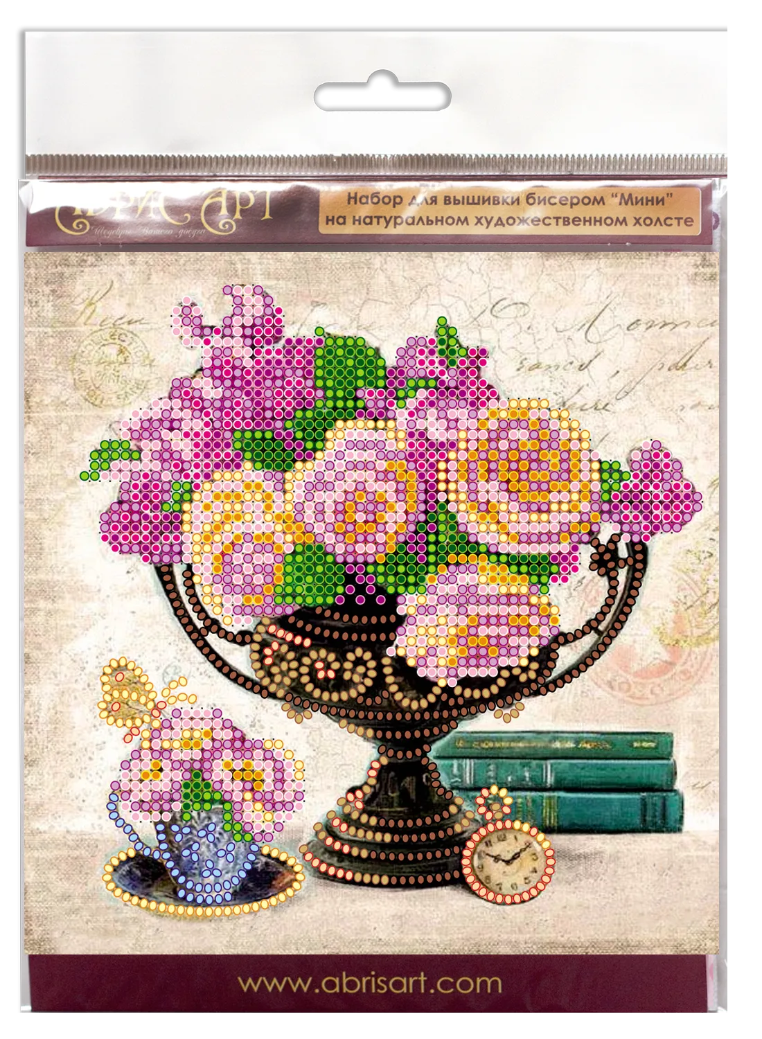 Bead Embroidery Kit Mini Bead embroidery kit Garden flowers