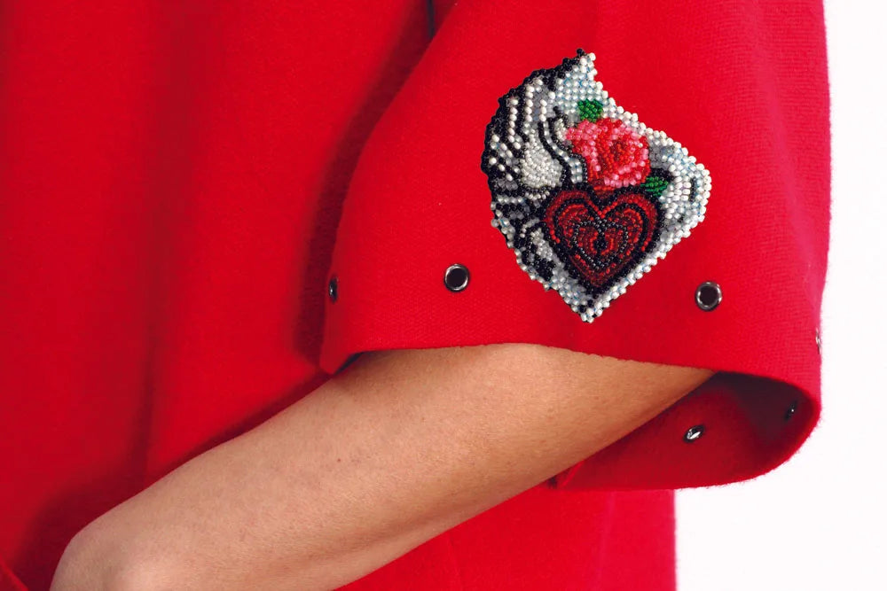 Bead Embroidery Kit On Clothes Decoration Secrets of the heart