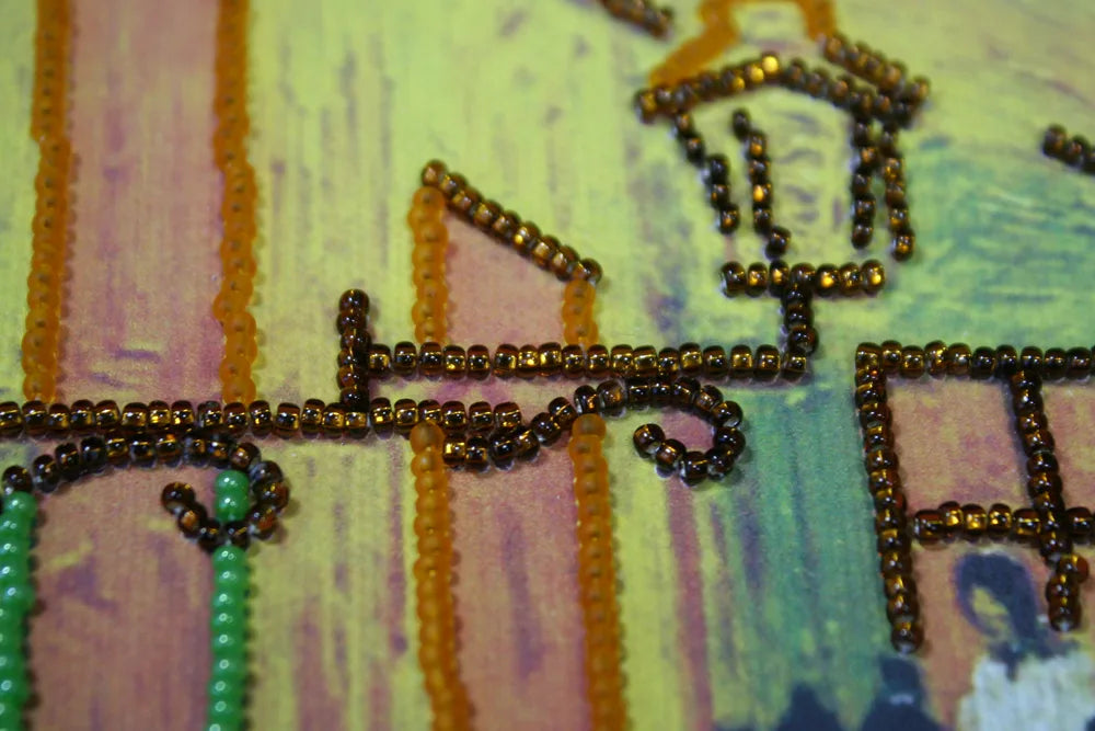 Bead Embroidery Kit Main Bead Embroidery Kit Evening cafe