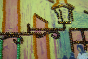 Bead Embroidery Kit Main Bead Embroidery Kit Evening cafe