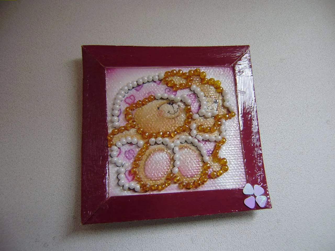 Magnets Bead Embroidery Kit Mini Magnets Bead embroidery kit Teddy bears – 1
