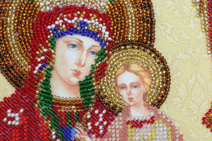 Bead Embroidery Kit Main Bead Embroidery Kit Icon of the Mother of God “The Quick to Hearken”