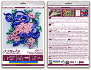 Bead Embroidery Kit Mid-sized bead embroidery kit Embrace of nature