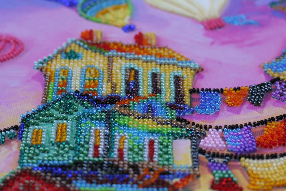 Bead Embroidery Kit Main Bead Embroidery Kit Under the colored skies