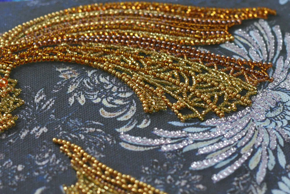 Bead Embroidery Kit Main Bead Embroidery Kit Money fish