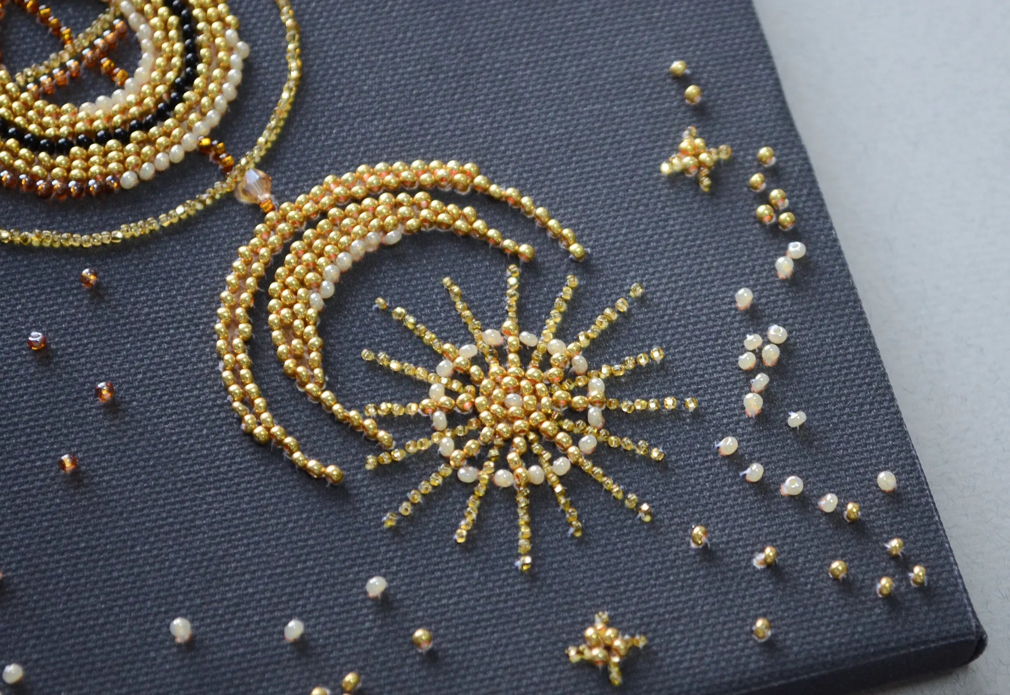 Bead Embroidery Kit Main Bead Embroidery Kit Golden talisman