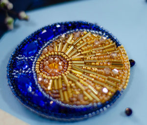 Brooch Embroidery Kit Decoration Celestial Duet (Decoration)