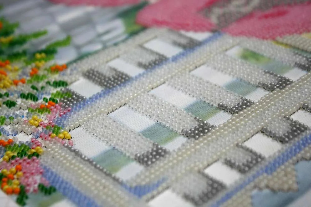 Bead Embroidery Kit Date on the porch