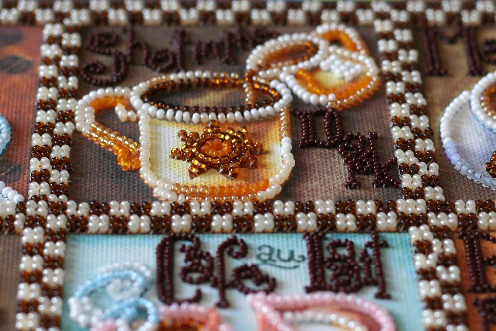 Bead Embroidery Kit Main Bead Embroidery Kit Coffee map