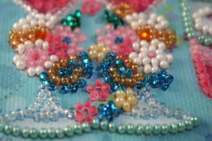 Pennant Bead Embroidery Kit Pennant-kit Bead Embroidery Lover's shot