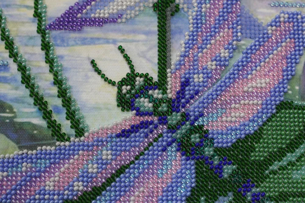 Bead Embroidery Kit Main Bead Embroidery Kit Among Water-lilies