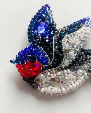 Brooch Embroidery Kit Decoration Song of the Swallow (Decoration)