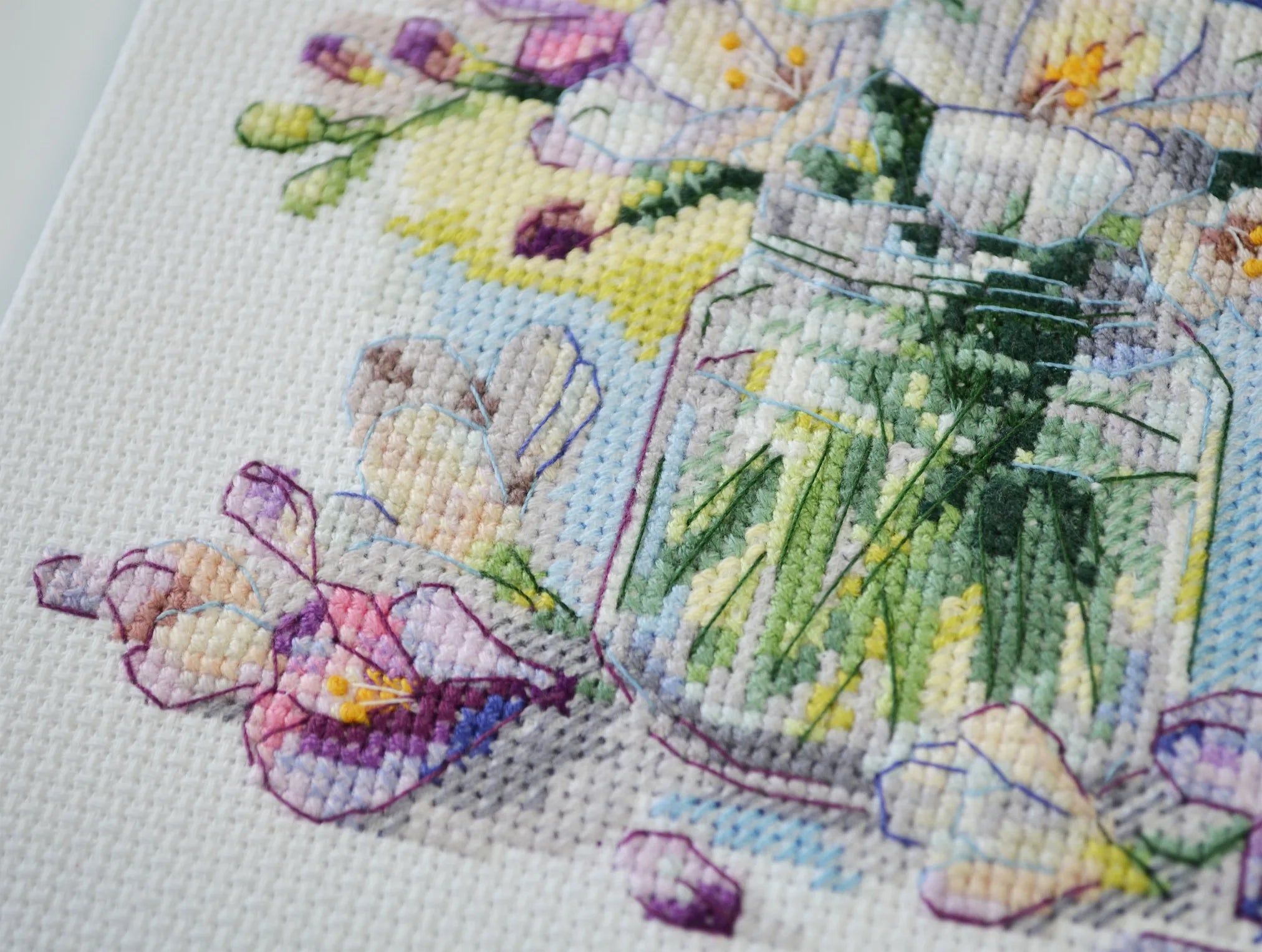 Cross Stitch Kit Cross-stitch kits The first bouquet