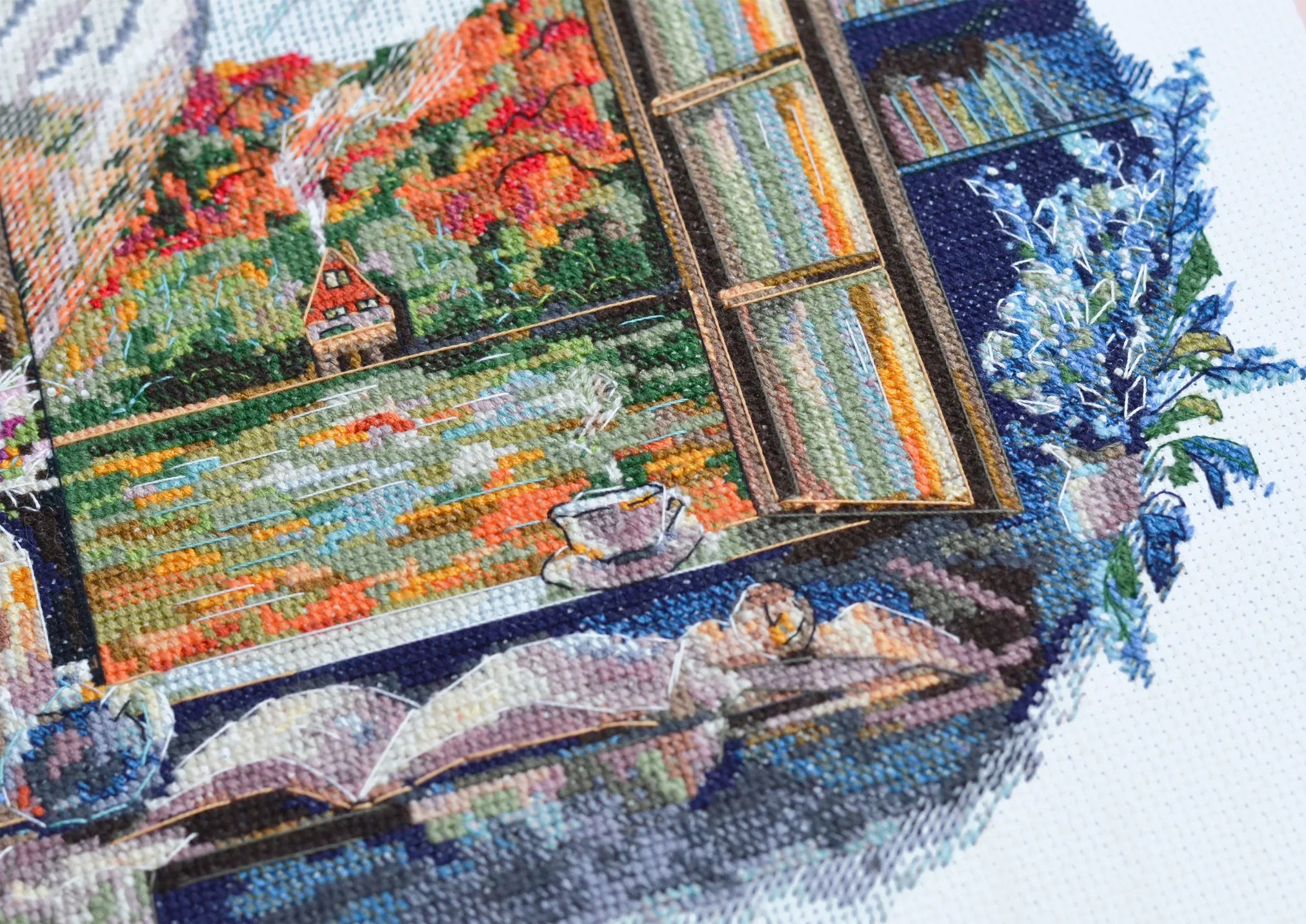 Cross Stitch Kit Cross-stitch kits Tea party by the window