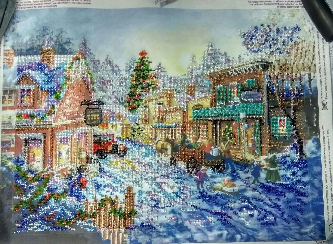 Bead Embroidery Kit Main Bead Embroidery Kit Merry Yule