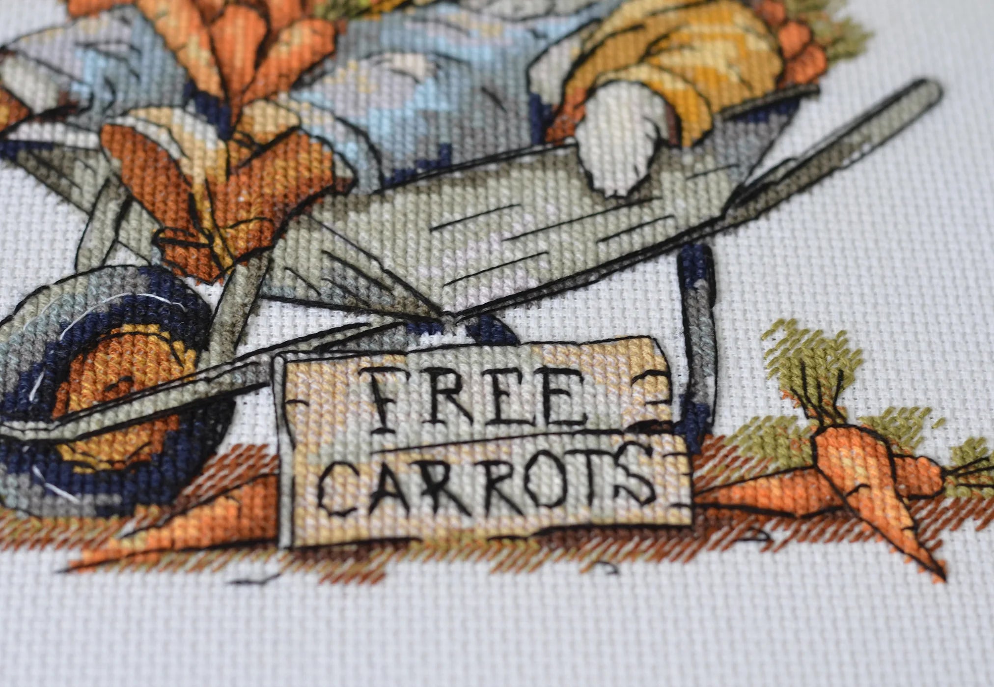 Cross Stitch Kit Cross-stitch kits Free carrots