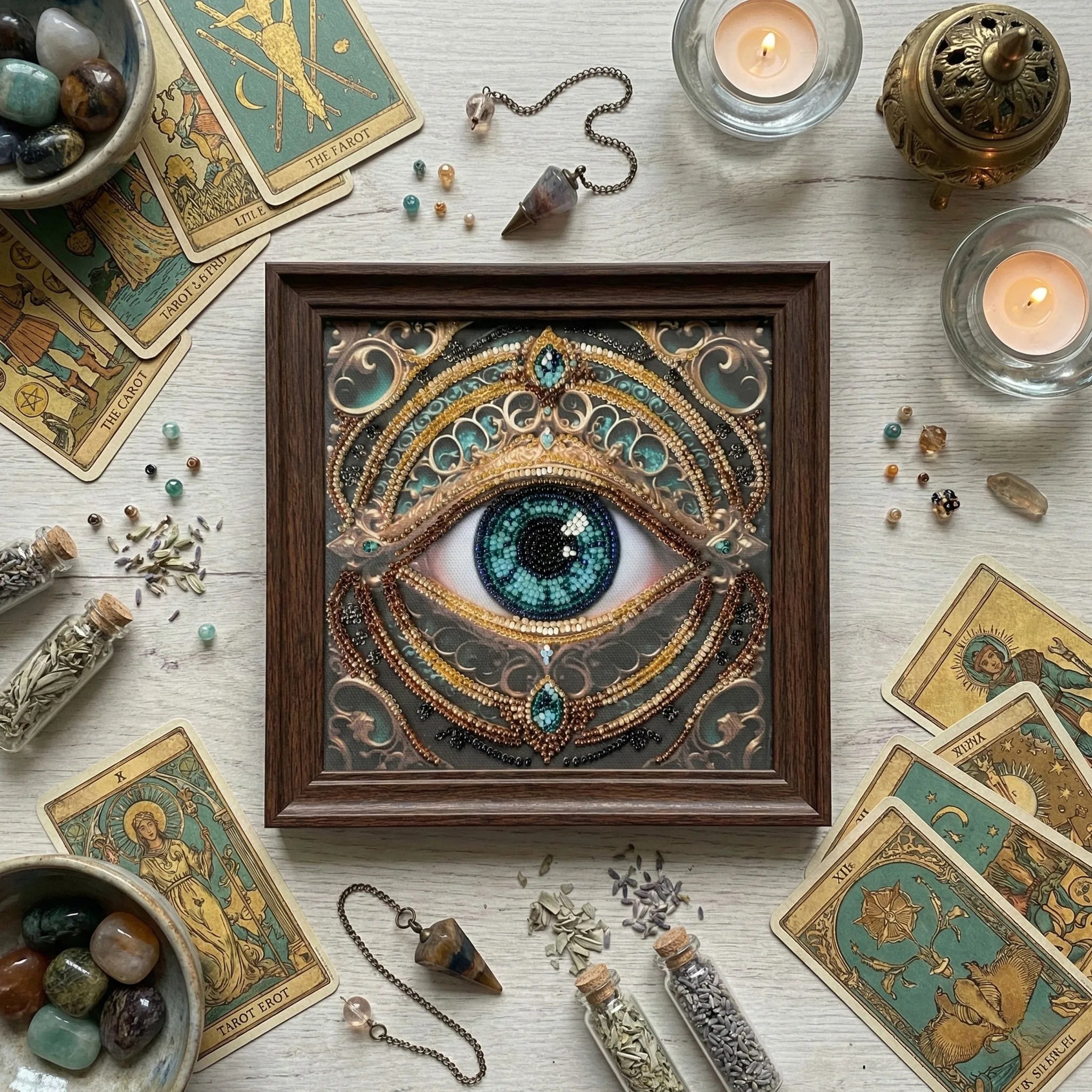 Bead Embroidery Kit Mini Bead embroidery kit Gaze Alchemy