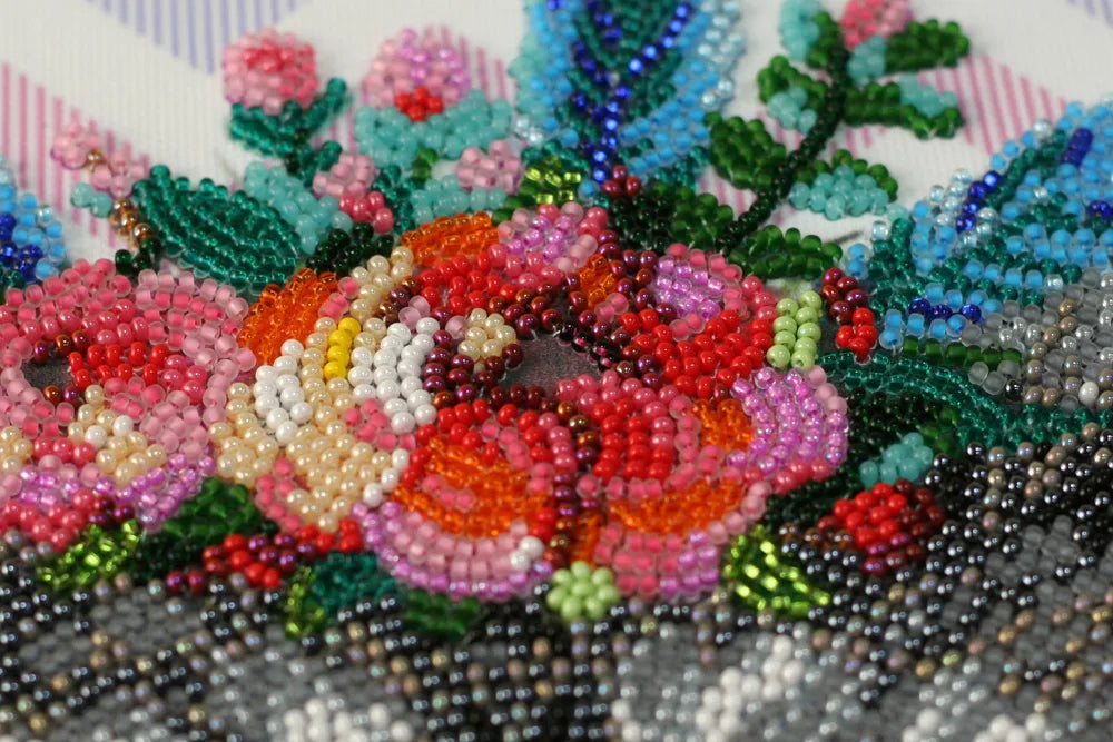 Bead Embroidery Kit Main Bead Embroidery Kit Raccoon wanted