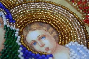 Bead Embroidery Kit Main Bead Embroidery Kit Icon of the Mother of God «The Unfading Blossom»