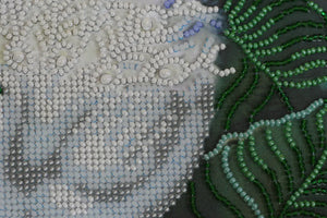 Bead Embroidery Kit Main Bead Embroidery Kit White happiness