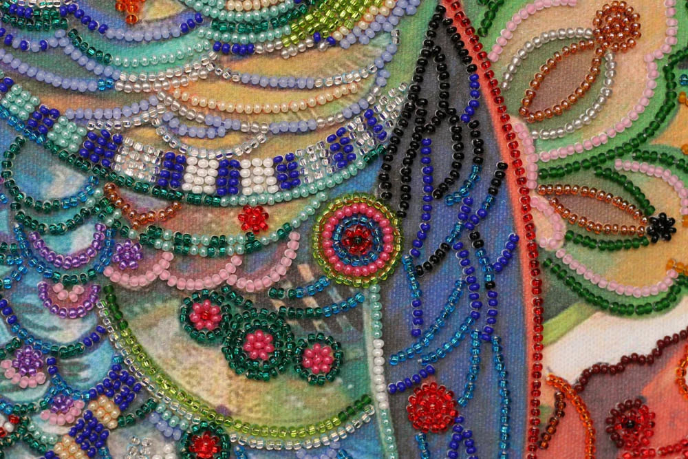 Bead Embroidery Kit Main Bead Embroidery Kit Smart eagle owl