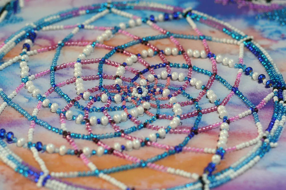 Bead Embroidery Kit Main Bead Embroidery Kit Dreamcatcher amulet