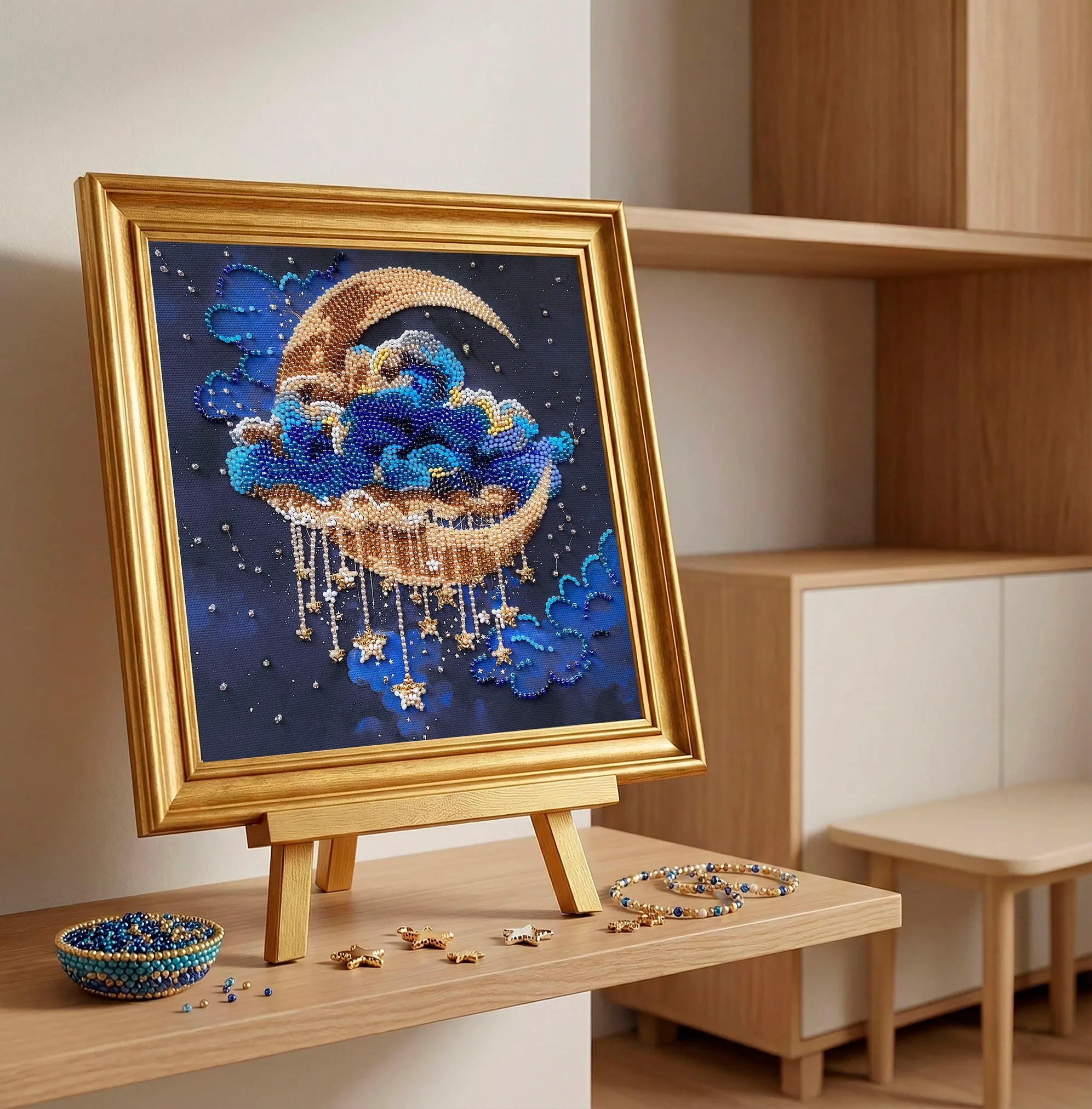 Bead Embroidery Kit Mid-sized bead embroidery kit Cradle of Stellar Dreams