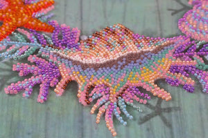 Bead Embroidery Kit Main Bead Embroidery Kit Wreath of shells