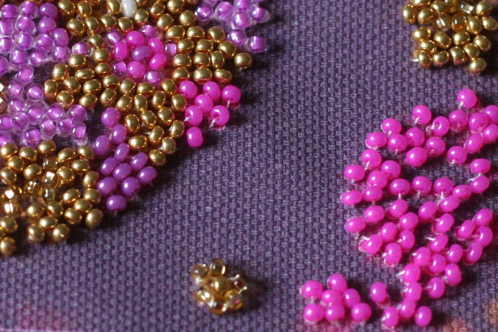 Bead Embroidery Kit Mini Bead embroidery kit Flower ball