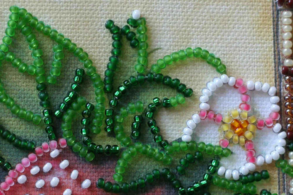 Bead Embroidery Kit Mini Bead embroidery kit Ripe strawberry