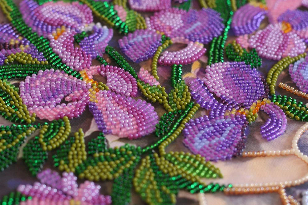 Bead Embroidery Kit Main Bead Embroidery Kit Flower lace