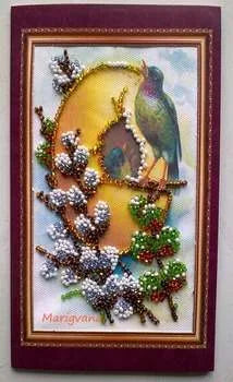 Postcards Bead Embroidery Kit Postcard Bead embroidery kit Easter – 7