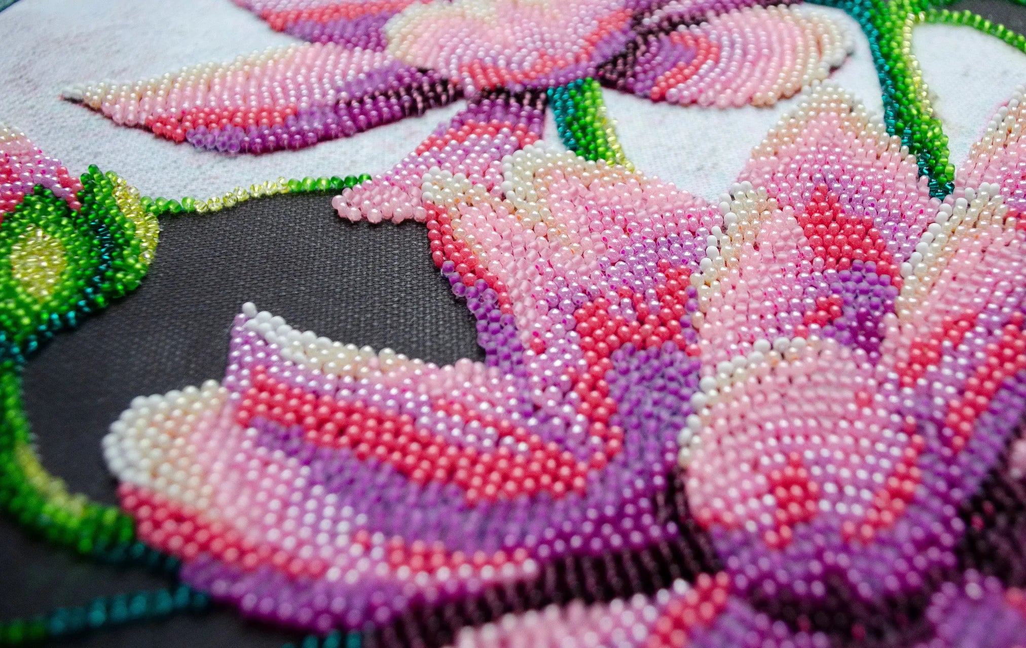 Bead Embroidery Kit Main Bead Embroidery Kit Blooming lotus