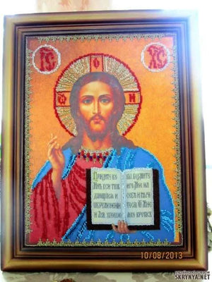 Bead Embroidery Kit Main Bead Embroidery Kit Jesus Christ
