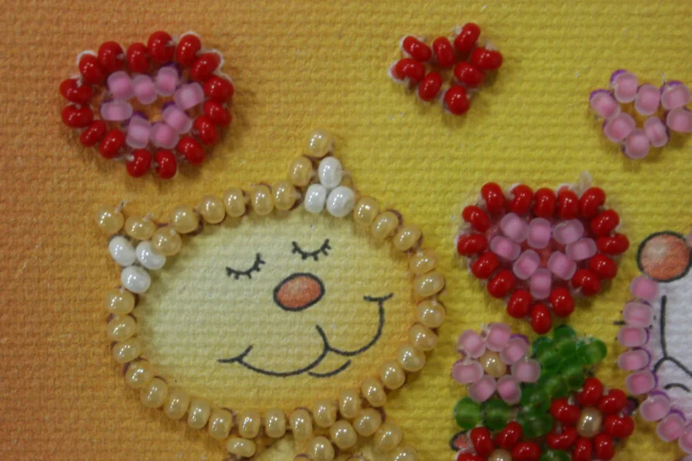 Magnets Bead Embroidery Kit Magnets Bead embroidery kit I love you
