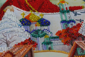 Bead Embroidery Kit Main Bead Embroidery Kit Light holiday of the Cover of the Virgin
