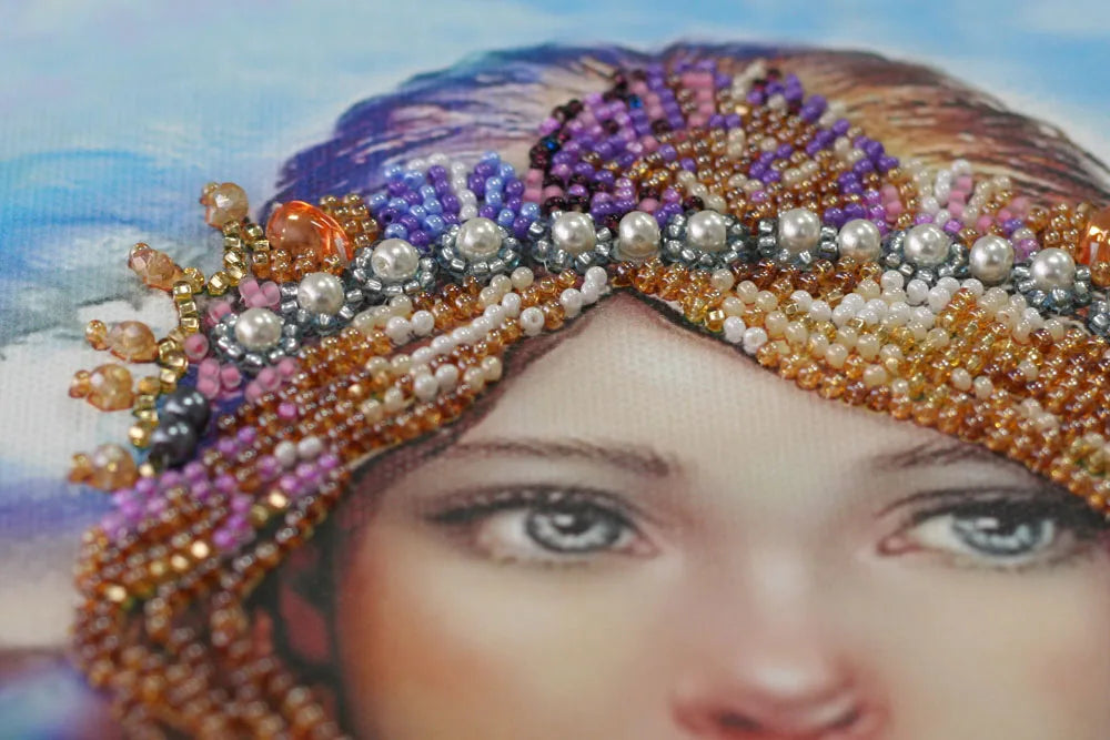 Bead Embroidery Kit Main Bead Embroidery Kit Mermaid