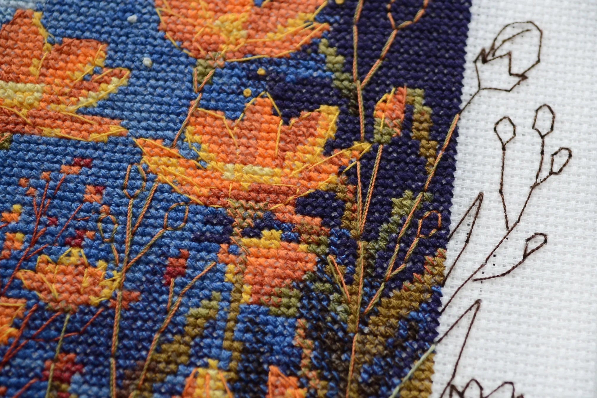 Cross Stitch Kit Cross-stitch kits Night contrast