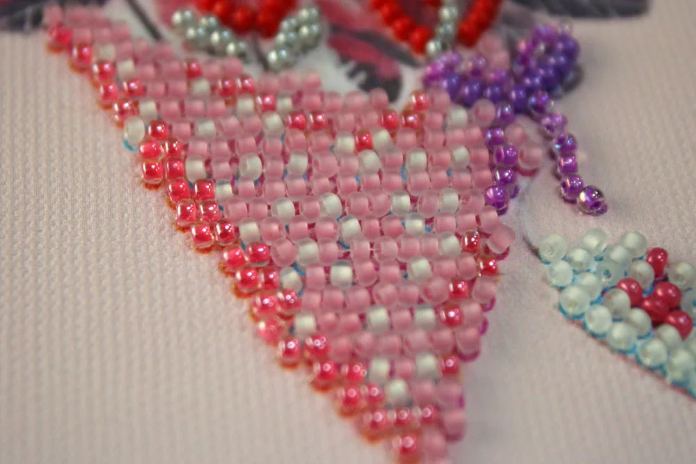 Pennant Bead Embroidery Kit Pennant-kit Bead Embroidery Nice small bunch
