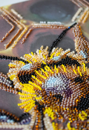 Bead Embroidery Kit Main Bead Embroidery Kit Honey motif