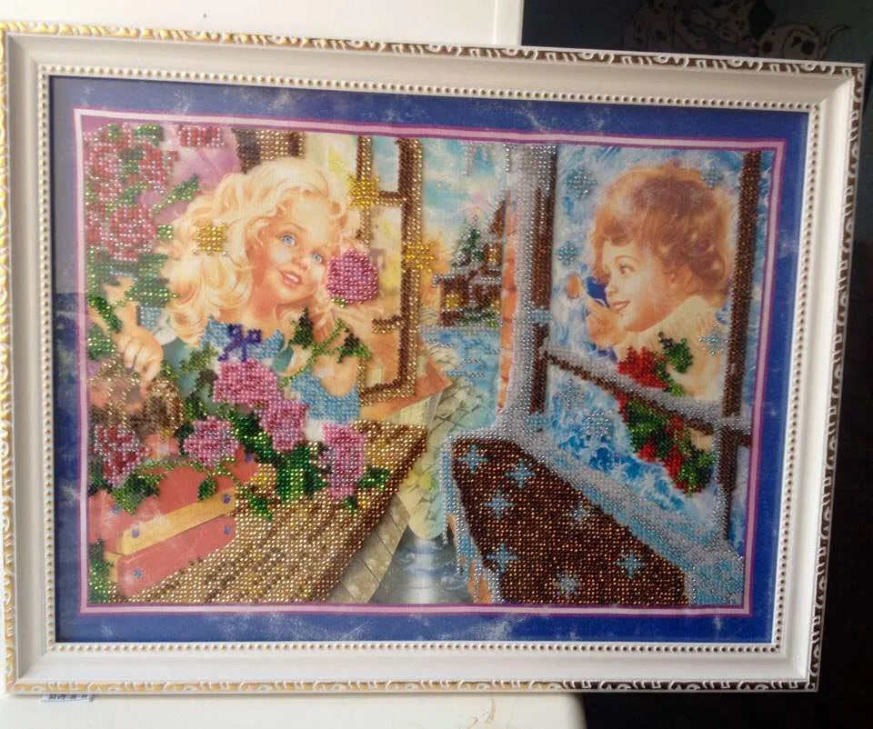 Bead Embroidery Kit Main Bead Embroidery Kit Kay and Gerda