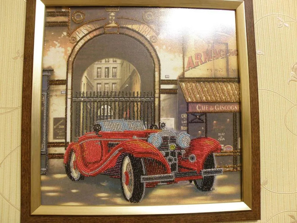 Bead Embroidery Kit Auto Retro – 1