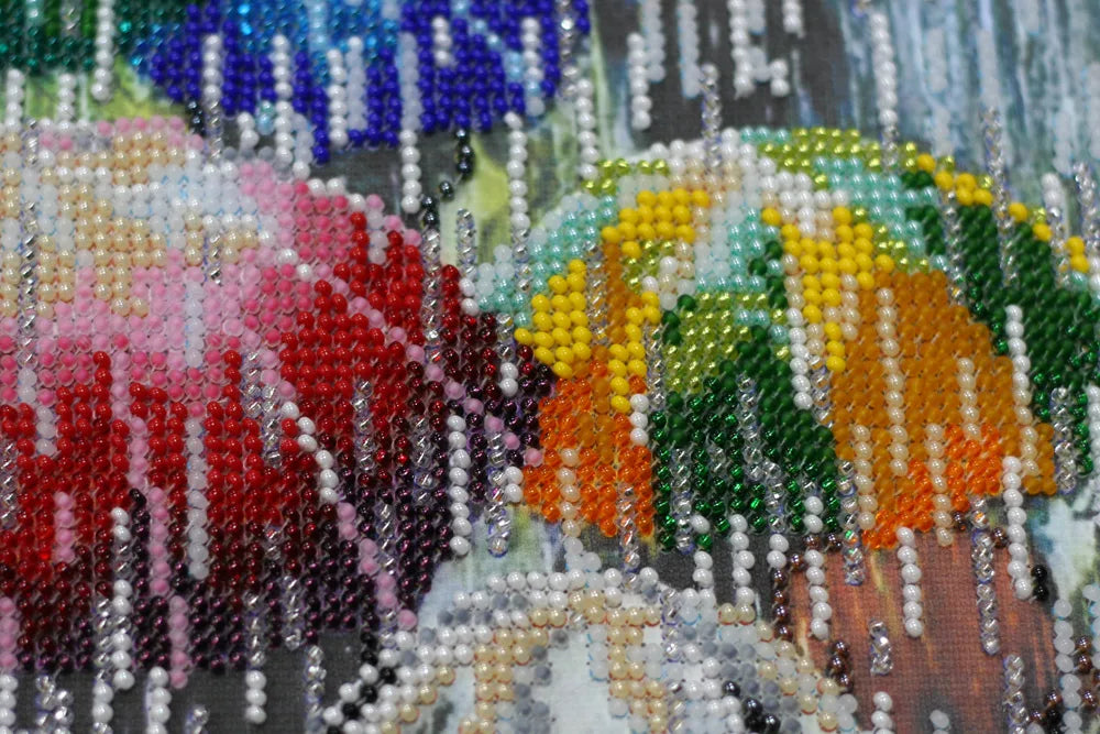 Bead Embroidery Kit Main Bead Embroidery Kit Cheerful umbrellas