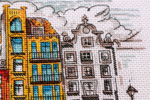 Cross Stitch Kit Cross-stitch kits Colored town-2