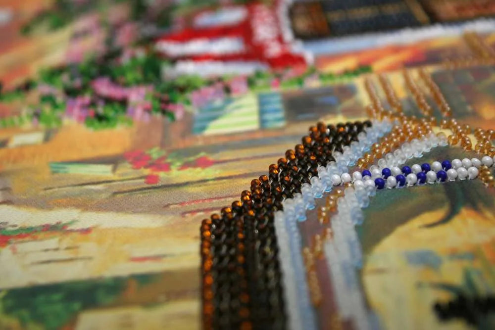 Bead Embroidery Kit Main Bead Embroidery Kit Venetian Cafe