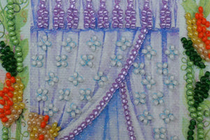 Postcards Bead Embroidery Kit Postcard bead embroidery kits Cradle